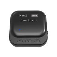 Bluetooth 5.2 Display Bluetooth Receiver Kit Bluetooth Transmitter Receiver 2-In-1 3.5mm Car Portable Bluetooth Receiver Set