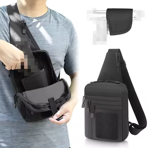 Molitica Tactical Gun Bag Tactical Chest Bag Nylon Holster EDC Tool Bag CCW Shoulder Sling Bag