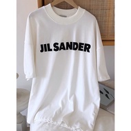 Jil sander t-shirt, unisex t-shirt, cool cotton, loose fit, Dorystore