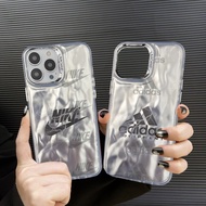 Color Silver Nike Mobile Phone Case Is Used for The 11 Back Cover of IPhone 12 13 14 15 Pro MAX.