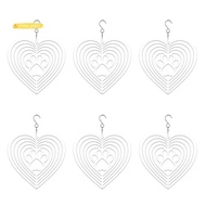 【yves_service】6Pack Sublimation Blanks 8Inch Wind Spinners for Yard and Garden Indoor Outdoor Front 