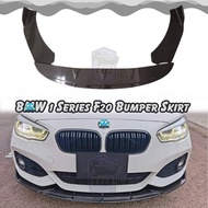 BMW 1 Series F20 Front Bumper Diffuser Lip Wrap Angle Splitters Black Carbon