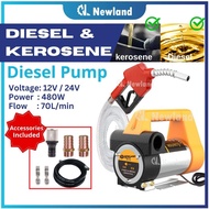Diesel Pump 12V / 24V / Fuel Pump / Pam Minyak Diesel - High Flow