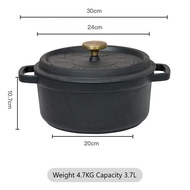 Enameled Cast Iron Dutch Oven Pot with Lid 23cm/25cm Dutch Oven Cast Iron Pot Enamel Dutch Oven with Lid 2.8L/3.8L Dutch Oven for Bread Baking Bread Dutch Oven with Silicone Mats Red