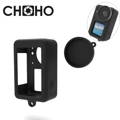 For DJI Osmo Action 3 4 5Pro Accessories Case Rubber Silicone silica gel Housing Protector Soft + Le