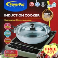 [PowerPac]PPIC848/ Steamboat induction cooker 1800W free pot micro-computer controller