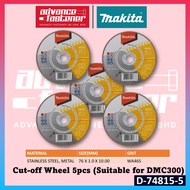 Makita D-74815-5 / D-74815 Cut-off Wheel 5pcs/1pc (Suitable for DMC300 &amp; Milwaukee FCOT)