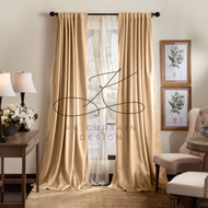 A4 - 85% BLACKOUT CURTAIN ( GORGEOUS GOLD ) Langsir siap Jahit. LANGSIR KAIN TEBAL!! ( HOOK/RING )