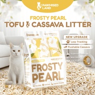 PawmisedLand Frosty Pearl - Mixed Cassava Tofu Litter - 6L to 36L (2.5kg to 15kg) Freesia Bloom Scen