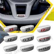 Metal Rline R Logo Car Steering Wheel Emblem Sticker Interior Decal For VW GTI Polo Golf MK8 Touareg