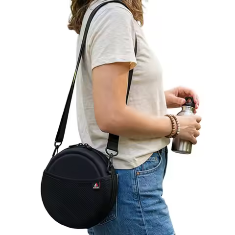 Carrying Case for 6 Inch CD Player Cable Accessories Travel Carrying Storage Holder with Adjustable 
