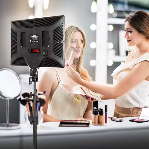 17in Led Panel Video 90w Ring Light Board Cold/Warm Photo Studio Kit With Remote Control For Photogr