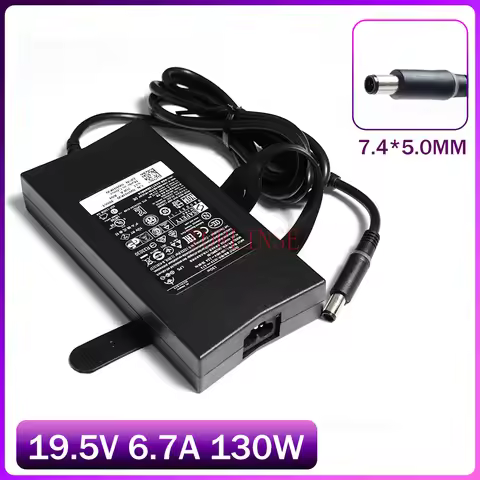 130W Power Supply 19.5V 6.7A 7.4*5.0mm Laptop Adapter for Dell XPS 15 Gen 2 M1210 M1710 9530 L501X L