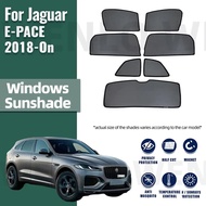 Car Window Sunshade For Jaguar E-PACE X540 2018-2024 Magnetic Car Sunshade Shield Front Windshield F