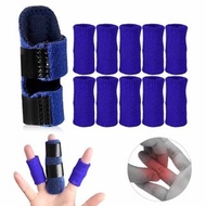 Adjustable Finger Splint Aluminum Strip Support Knitted Basketball Sports Finger Protector Splint Elastic Breathable Suit