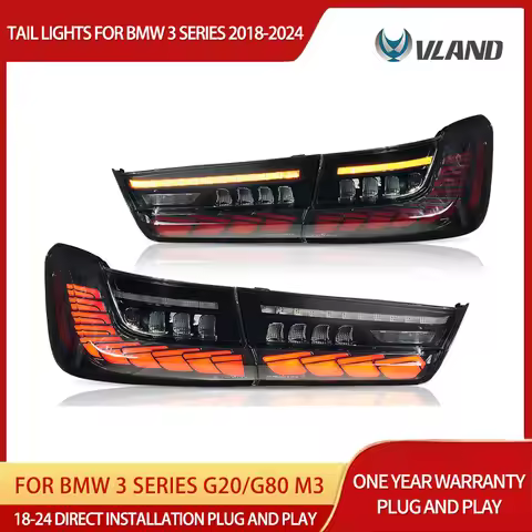 BMW G20/G80 Tail Lights 18-24 For BMW 3 Series G20/G80 M3 Vland OLED Tail Lights Sequential Turn Sig