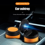 Car Ashtray Interior Ashtray With LED light Easy Clean Portable With Lid Ashtray