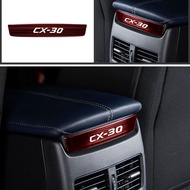 For Mazda 2019 2020 CX-30 CX30 Interior Stainless Steel Armrest Box Rear Air Condition Vent Cover Trim Decorative Car Accessory
