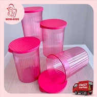 Tupperware 630ml Elegance Round Bekas Kuih Raya Viral Air Tight Kedap Udara Pink Jar Original Contai