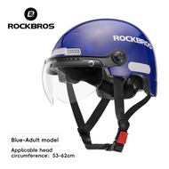 ROCKBROS Ebike Helmet Half Face Open PC+EPS Shockproof Electric Bicycle Helmet Breathable Detachable