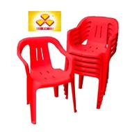 Plastic Chair with Armrest/Dinner Chair/3v Brand /Kerusi Plastik -NY701(1Set of 4 Units )