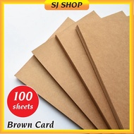 A3 Brown Card 100pcs | 180g 250g 350g 450g | Brown Kraft Paper for Printing and Craft | Kraft Card |