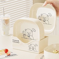 garbage dishes bone dishes bone plates fruit shell plates office snack plates easy to clea