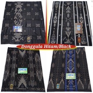 Sarung Hitam Donggala Wadimor Atlas Motif BHS Polos Batik Elegant