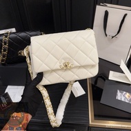 Real new Shot A7o Premium Store-Chanel Style 23k Calfskin Tofu Bag Shoulder Chain Cross-Body Female 