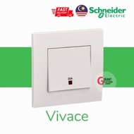 Schneider's Vivace Heater Switch 20A Double Pole Switch