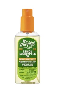 Murphy's Naturals Mosquito Repellent Lemon Eucalyptus Oil Spray - Deet Free - Baby Safe - Powerful Protection