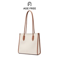 AGE FREE  กระเป๋าหนังโท้ทสะพายไหล่ผู้หญิง + กล่อง เซ็ตของขวัญ