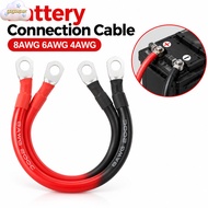 GOGOUGO 1Pcs Battery Connection Cable, 4AWG 6AWG 8AWG Soft Silicone Battery Connection Wire, Durable