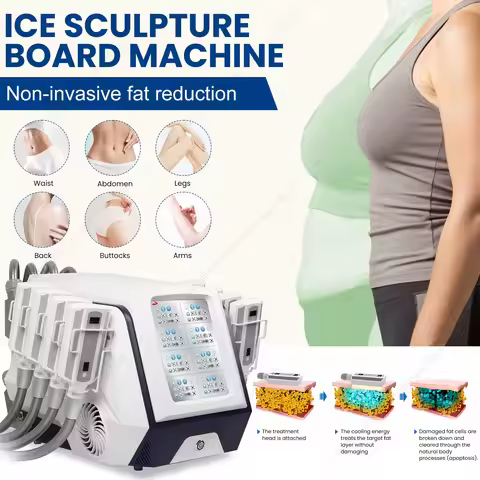 8 Pads Portable Sculpture Board Non‑vacuum Beauty Device Body Slimming Cellulite Reduction Body Scul