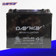 DAYWAY 12N7L-BS Maintenance Free Motorcycle Battery ( for Yamaha Nouvo )