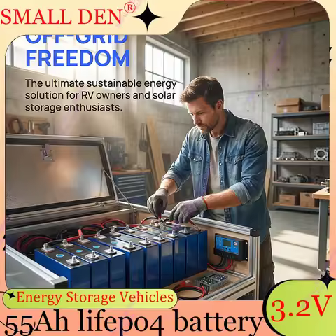 NEW 3.2V 52Ah lifepo4 Battery 3C 5C 4S 8S 12V 24V 36V 48V for off-road vehicles solar-powered motorc