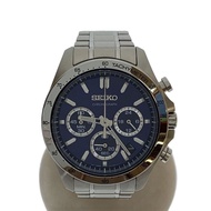 SEIKO mens watches quartz wrist watch analogues NVY SLV 8T63-00E8 Direct from Japan Secondhand