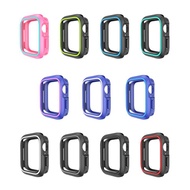 QinD Apple Watch 雙色矽膠保護套(38mm)(藏青粉)