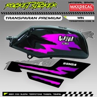 WIN Striping WIN Sticker Variation WIN UV TRANSPARENT CODE 16 PREMIUM MAXDECAL MATERIAL