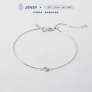 Lắc Tay Bạc Nữ S925 JENSY Đá Nhỏ "Fiora" LTARS7115. Vòng Tay Bạc Đơn Giản