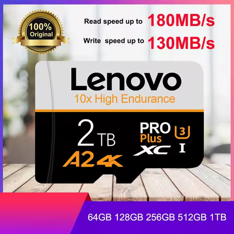 Lenovo 2TB Memory Card V60 4K Micro TF SD Card Waterproof SD Card 1TB 512GB 256GB 128GB For Phone Co