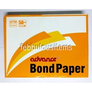 Bond Paper (Advance) Short , Letter Size Bond Paper