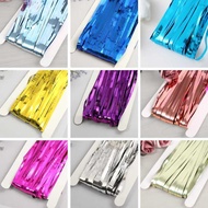 Rain Silk Curtain Birthday Party Decoration Wedding Background Door Curtain Props Bright Rain Silk