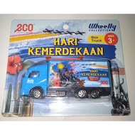 LORI LORRY TRUCK ECO SHOP VIRAL HARI KEMERDEKAAN 64 MERDEKA BLUE BIRU BOX TRUCK DIECAST