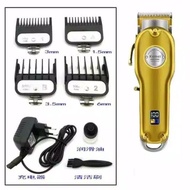 KEMEI KM - 1986 GOLD ORIGINAL HAIR CLIPPER CHARGER TANPA KABEL SEPERTI WAHL MAGIC CLIP CORDLESS