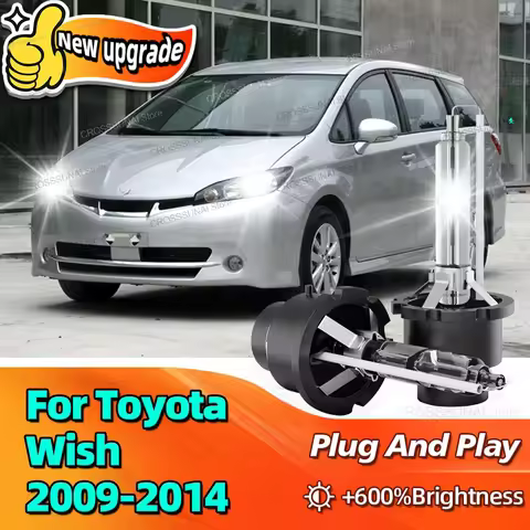 35W Super Version D4S 6000K HID Xenon Headlight 10000LM Bright Car Bulb For Toyota Wish 2009 2010 20