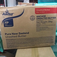 Anchor Unsalted Butter 25kg - Butter Unsalted Mentega Tawar Gosend /