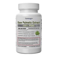 Superior Labs — Saw Palmetto Extract NonGMO, Non Synthetic— 300 mg Dosage, 120 Vegetable Capsules — 