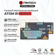 Fantech Atom 81 MK875v2 Wired Mechanical Keyboard | Hot-Swappable | 75% Form Factor | RGB Lighting