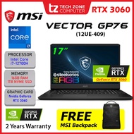 MSI Vector GP76 12UE-409 17.3" FHD 360Hz Gaming Laptop ( i7-12700H/16GB/1TB/RTX3060/W11 )